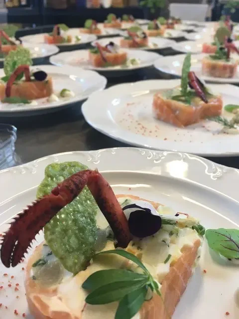 Afbeelding van Terrine van kreeft en asperge op communiefeest